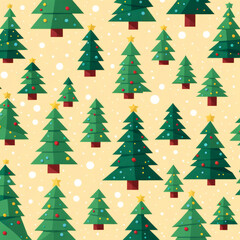 Obraz premium Weihnachtsbaum Sticker, generated image