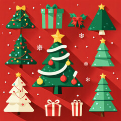 Weihnachtsbaum Sticker, generated image