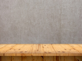 Wooden tabletop with background for product display