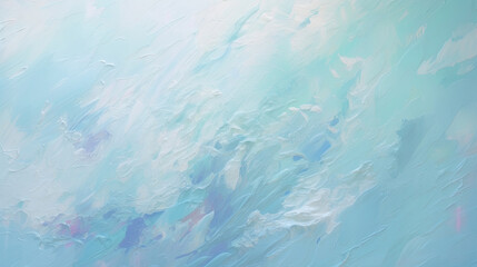 Expressive Aquamarine color oil painting background