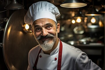 portrait of a chef in the kitchen