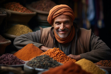 Moroccan spice merchant