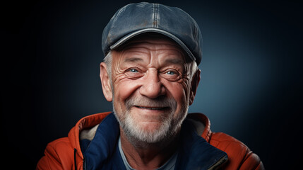 Joyful Retirement: Portrait of a Happy Retired Man