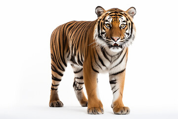 Tiger, Tiger Isolated In White, Tiger In White Background, Tiger Isolated On White Background