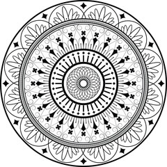 mandala drawing vector design