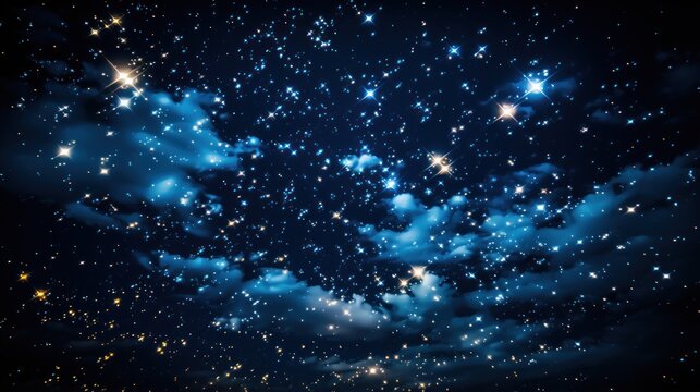 Starry night sky UHD wallpaper