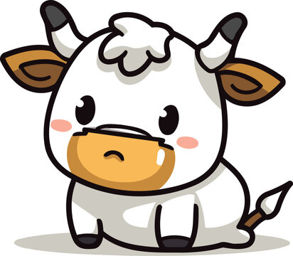 cow character design. vector illustration  graphic. eps10