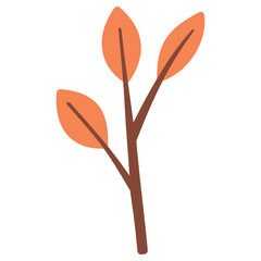 Branches Flat Vector Illustration 