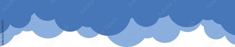 Wall mural divider header for app, banners or posters. set of template dividers shapes for website. curve lines