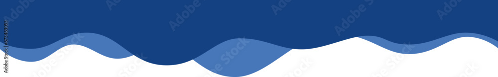 Wall mural divider header for app, banners or posters. set of template dividers shapes for website. curve lines