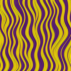 Fototapeta premium Seamless yellow and purple abstract stipe lines pattern background