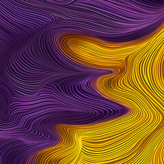 Seamless yellow and purple abstract stipe lines pattern background