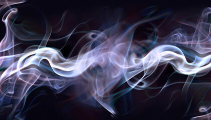 Smok texture of trendy abstract background. Creative flowing dynamic smoky wave. © SolaruS