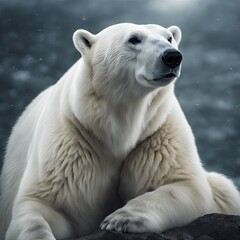 Polar bear, realistic, snow,