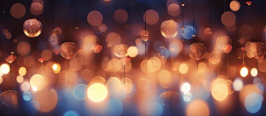 Background with abstract vintage light in a bokeh pattern