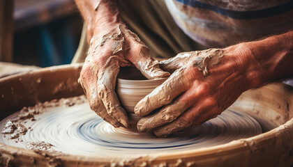 hands of a potter