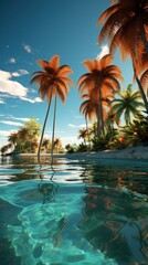 Fototapeta premium Tropical paradise UHD wallpaper