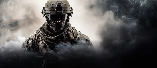 Poster Image depicting a warrior from the elite military unit in the midst of combat © 2rogan