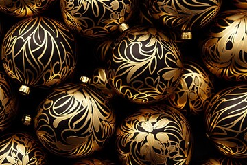 Christmas ornament ball decorative pattern