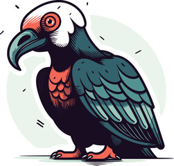 Toucan vector illustration isolated on white background. Tattoo art.