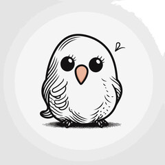 Cute cartoon owl on a white background. Vector illustration for your design
