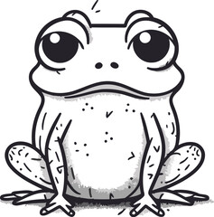 Frog cartoon icon. Vector illustration of a frog cartoon icon.
