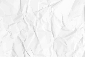 White clean crumpled paper