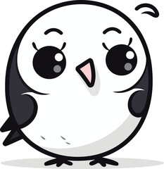 Cute penguin cartoon design. vector illustration eps 10.