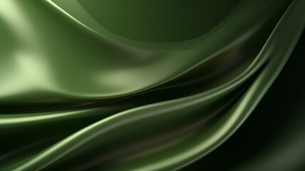 silk fabric olive green color