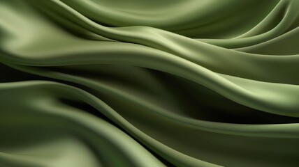 Obraz premium silk fabric olive green color