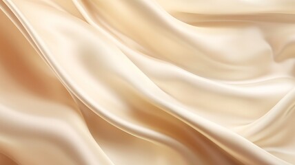 Obraz premium silk fabric warm cream color