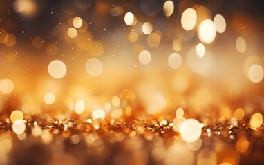 golden luxury bokeh dust background