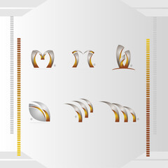 Logos Abstractos Edificio para inmobiliaria