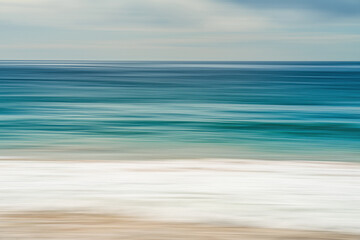 Motion blur of waves on the Northern Beaches, Australia