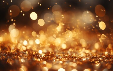 golden luxury bokeh dust background