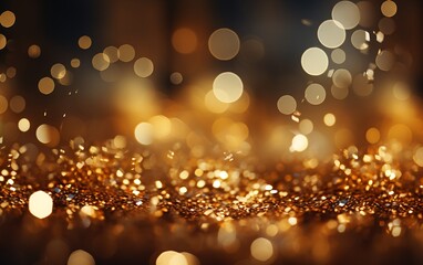 golden luxury bokeh dust background