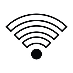 wifi connection icon logo design vector template illustration. EPS 10