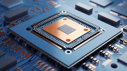 Fototapeta premium close up of a circuit board