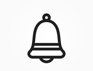 christmas bell line icon. vector image for christmas, new year and winter design