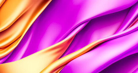 abstract background with satin drapery. 3d rendering