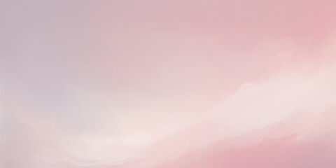 a pink and white sky with a plane flying in the sky. Expressive Pink oil painting background - obrazy, fototapety, plakaty