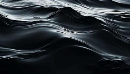 Abstract water texture, water reflection texture dark background. High resolution abstract background of dark water or oil surface. Ocean or river surface dark nature background. 