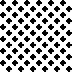 Fototapeta premium Seamless surface pattern design with quatrefoil figures. Oriental traditional ornament with repeated rounded shapes. Ancient mosaic wallpaper. Grid motif. Digital paper abstract. Vector illustration.