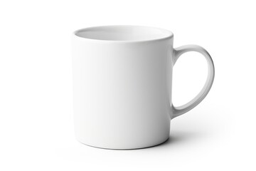 Mug Mockup on white background. Close up of Blank mug mockup isolated on white background. Tea Mug. Coffee Mug. Blank product - obrazy, fototapety, plakaty