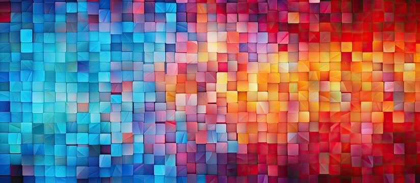 Fototapeta A vibrant and artistic mosaic design with abstract patterns suitable for use as a background in textiles wallpapers and various designs The backdrop is available in UHD format with dimension