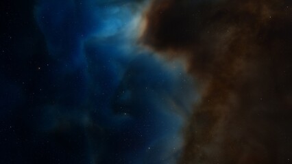 nebula gas cloud in deep outer space