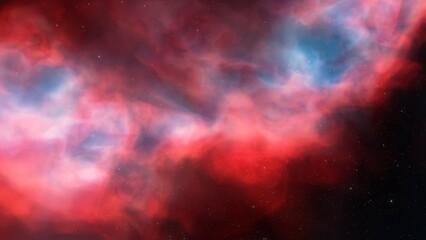 nebula gas cloud in deep outer space