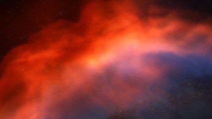 nebula gas cloud in deep outer space