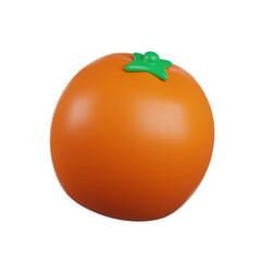 Orange 3D render Casino icon 