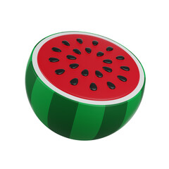 Half a Watermelon 3D render Casino icon 